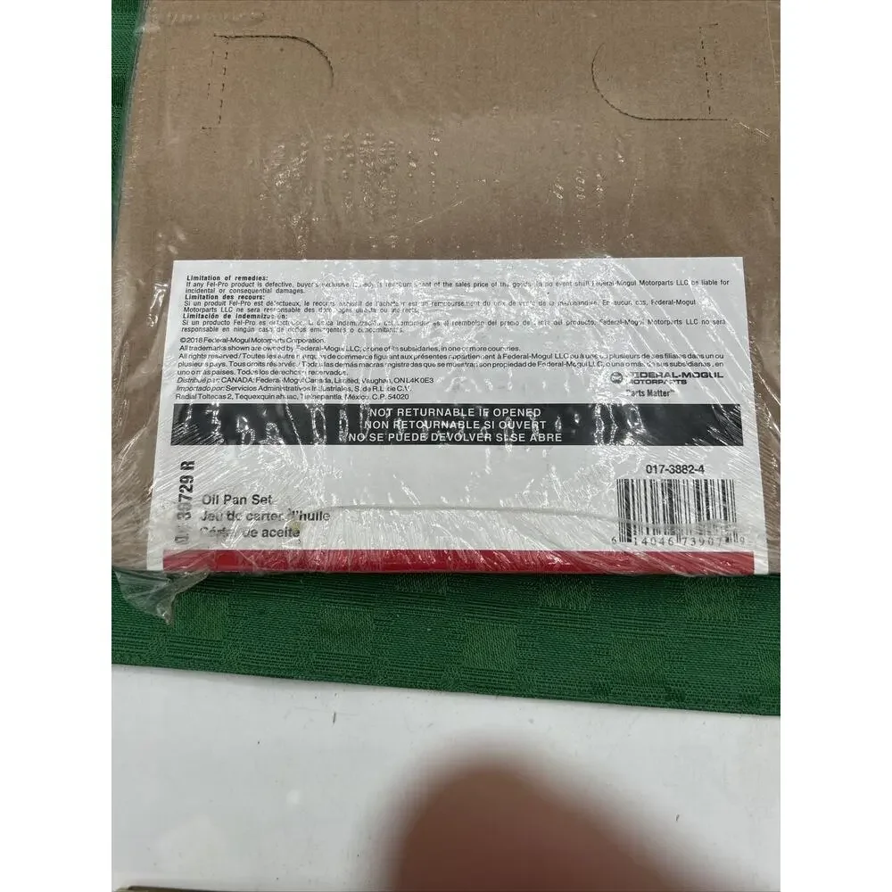 Engine Oil Pan Gasket Set-VIN: S, DOHC Lower Fel-Pro OS 30729 R